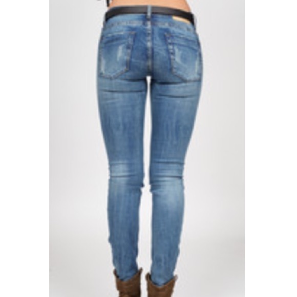 NWT One Teaspoon Pure Blue Loonies, Sz 24 - Picture 2 of 2